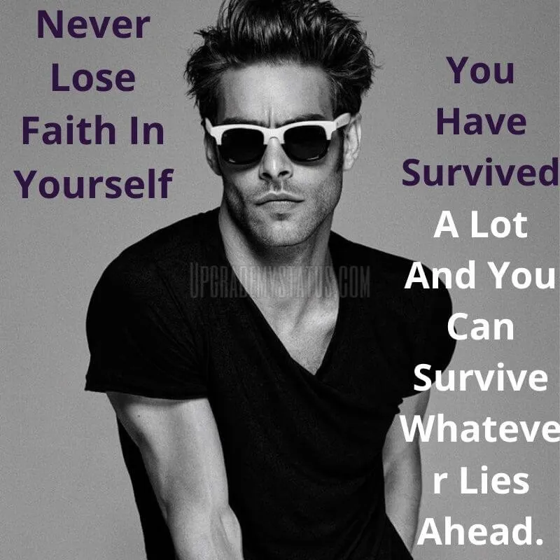 A boy in a black shirt wearing glasses with cool attitude status quote