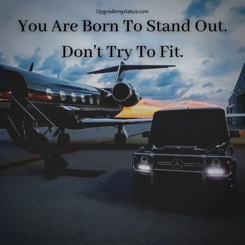 Motivational status about life over a private jet and Mercedes G wagon