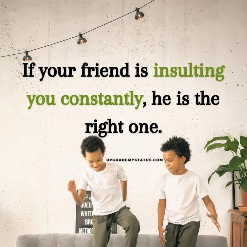 twins are dancing on a sofa with friendship caption written on the image